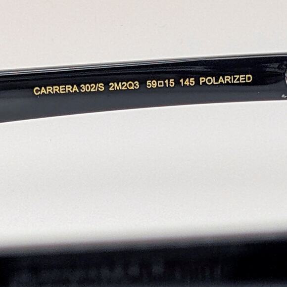 Carera 350 Navigator Double Bridge Polarized Sunglasses – Matte Black & Silver - Picture 6 of 6